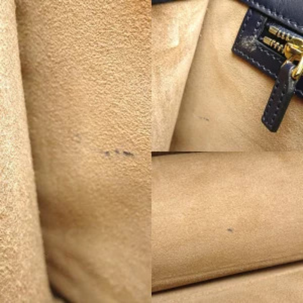 Gucci Bag Sylvie Blue Navy Calfskin - Picture 8 of 9